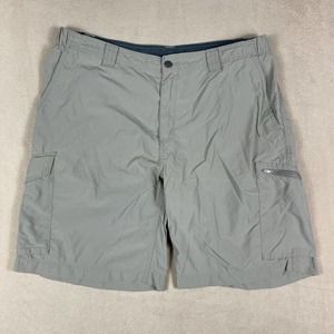 Columbia Mens 38 Cargo Hiking Short Lightweight Grey‎ Regular Fit Pockets